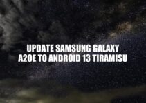How to Update Samsung Galaxy A20e to Android 13 Tiramisu