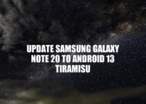 How to Update Samsung Galaxy Note 20 to Android 13 Tiramisu – A Step-by-Step Guide