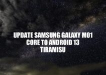 How to Upgrade Your Galaxy M01 Core to Android 13 Tiramisu: A Guide to Rooting and Installing Custom ROMs