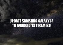 Samsung Galaxy J4 Update: Android 13 Tiramisu Installation Guide