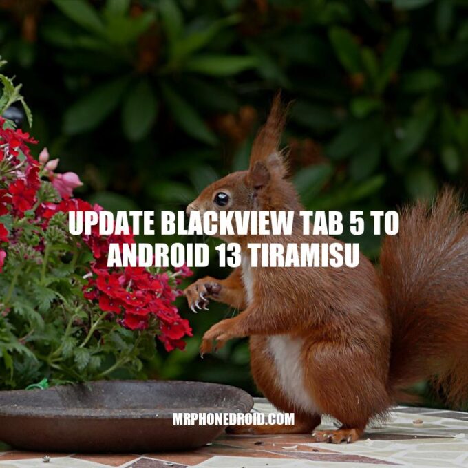 Update Blackview Tab 5 to Android 13 Tiramisu Guide