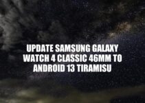 Update Samsung Galaxy Watch 4 Classic 46mm to Android 13: A Guide