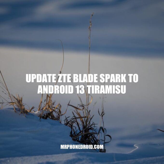 Upgrade Your ZTE Blade Spark to Android 13 Tiramisu Today