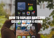 How to Replace Samsung Galaxy Watch 4 40mm Screen: A Step-by-Step Guide